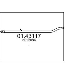 Výfukové potrubie MTS 01.43117