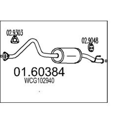Koncový tlmič výfuku MTS 01.60384