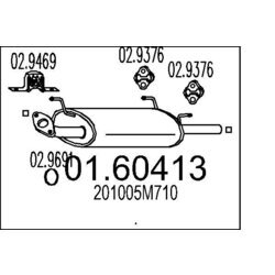 Koncový tlmič výfuku MTS 01.60413
