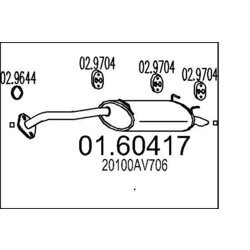 Koncový tlmič výfuku MTS 01.60417