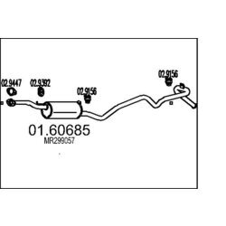 Koncový tlmič výfuku MTS 01.60685