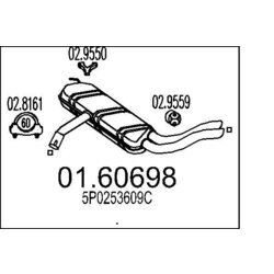 Koncový tlmič výfuku MTS 01.60698