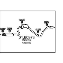 Koncový tlmič výfuku MTS 01.60973