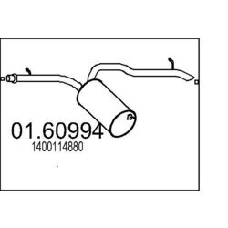 Koncový tlmič výfuku MTS 01.60994