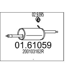 Koncový tlmič výfuku MTS 01.61059
