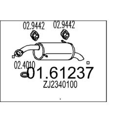 Koncový tlmič výfuku MTS 01.61237