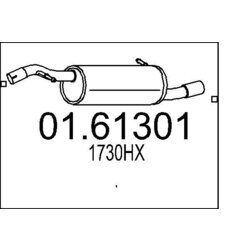 Koncový tlmič výfuku MTS 01.61301