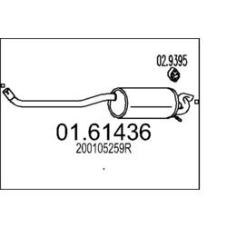 Koncový tlmič výfuku MTS 01.61436