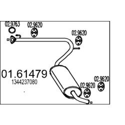 Koncový tlmič výfuku MTS 01.61479