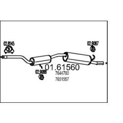 Koncový tlmič výfuku MTS 01.61560