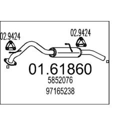 Koncový tlmič výfuku MTS 01.61860