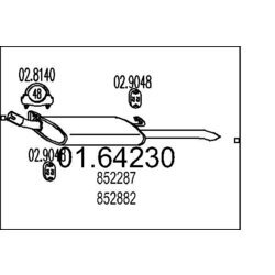 Koncový tlmič výfuku MTS 01.64230