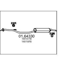 Koncový tlmič výfuku MTS 01.64330