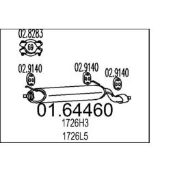 Koncový tlmič výfuku MTS 01.64460