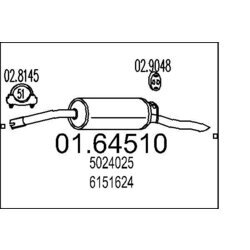 Koncový tlmič výfuku MTS 01.64510