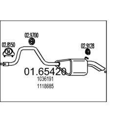 Koncový tlmič výfuku MTS 01.65420