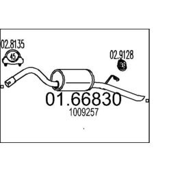 Koncový tlmič výfuku MTS 01.66830