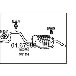 Koncový tlmič výfuku MTS 01.67980