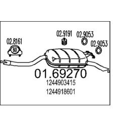 Koncový tlmič výfuku MTS 01.69270