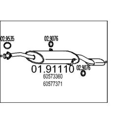 Koncový tlmič výfuku MTS 01.91110