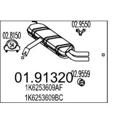 Koncový tlmič výfuku MTS 01.91320