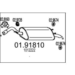 Koncový tlmič výfuku MTS 01.91810