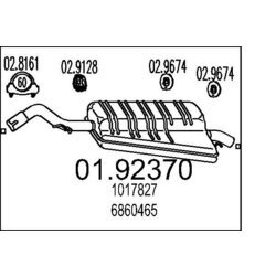 Koncový tlmič výfuku MTS 01.92370