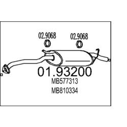 Koncový tlmič výfuku MTS 01.93200