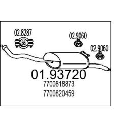 Koncový tlmič výfuku MTS 01.93720