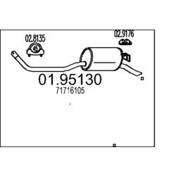 Koncový tlmič výfuku MTS 01.95130