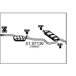 Koncový tlmič výfuku MTS 01.97130