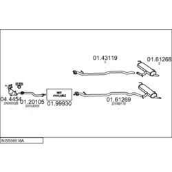 Výfukový systém MTS NISS56518A019887