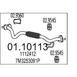 Výfukové potrubie MTS 01.10113