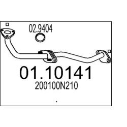 Výfukové potrubie MTS 01.10141