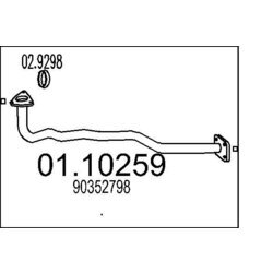 Výfukové potrubie MTS 01.10259