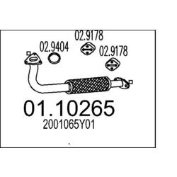 Výfukové potrubie MTS 01.10265