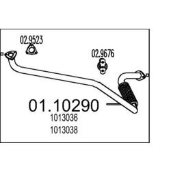 Výfukové potrubie MTS 01.10290