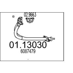 Výfukové potrubie MTS 01.13030