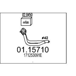 Výfukové potrubie MTS 01.15710