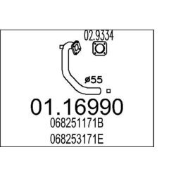 Výfukové potrubie MTS 01.16990