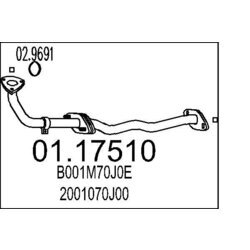 Výfukové potrubie MTS 01.17510