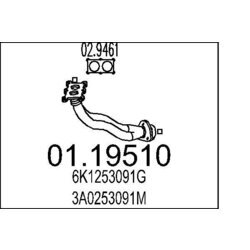 Výfukové potrubie MTS 01.19510