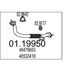 Výfukové potrubie MTS 01.19950