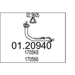 Výfukové potrubie MTS 01.20940