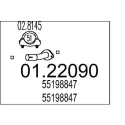 Výfukové potrubie MTS 01.22090