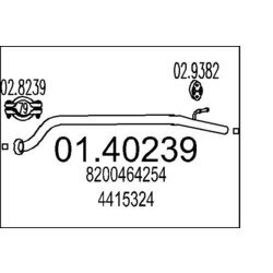 Výfukové potrubie MTS 01.40239