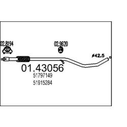 Výfukové potrubie MTS 01.43056