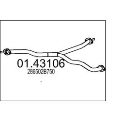 Výfukové potrubie MTS 01.43106
