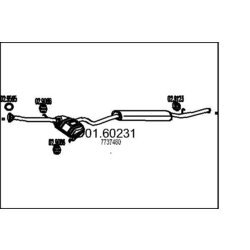 Koncový tlmič výfuku MTS 01.60231
