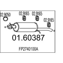 Koncový tlmič výfuku MTS 01.60387